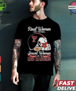 Official Texas Tech Red Raiders x Snoopy Real Women Love Football Smart Women Helmet 2024 Shirt
