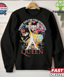 Official Thank You For The Memories 55 Years 1970 2025 The Queen Band T Shirt