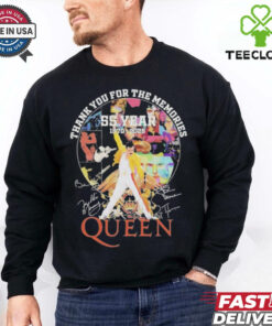Official Thank You For The Memories 55 Years 1970 2025 The Queen Band T Shirt