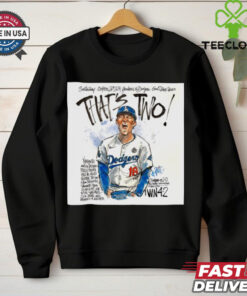 Official That’s Two Yoshinobu Yamamoto And The Dodgers Really Seem To Have The Yanks Number Paint Poster t shirt
