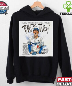 Official That’s Two Yoshinobu Yamamoto And The Dodgers Really Seem To Have The Yanks Number Paint Poster t shirt