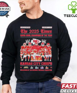Official The 2025 Times Super Bowl Champions Of The Year Kansas City Chiefs Shirt