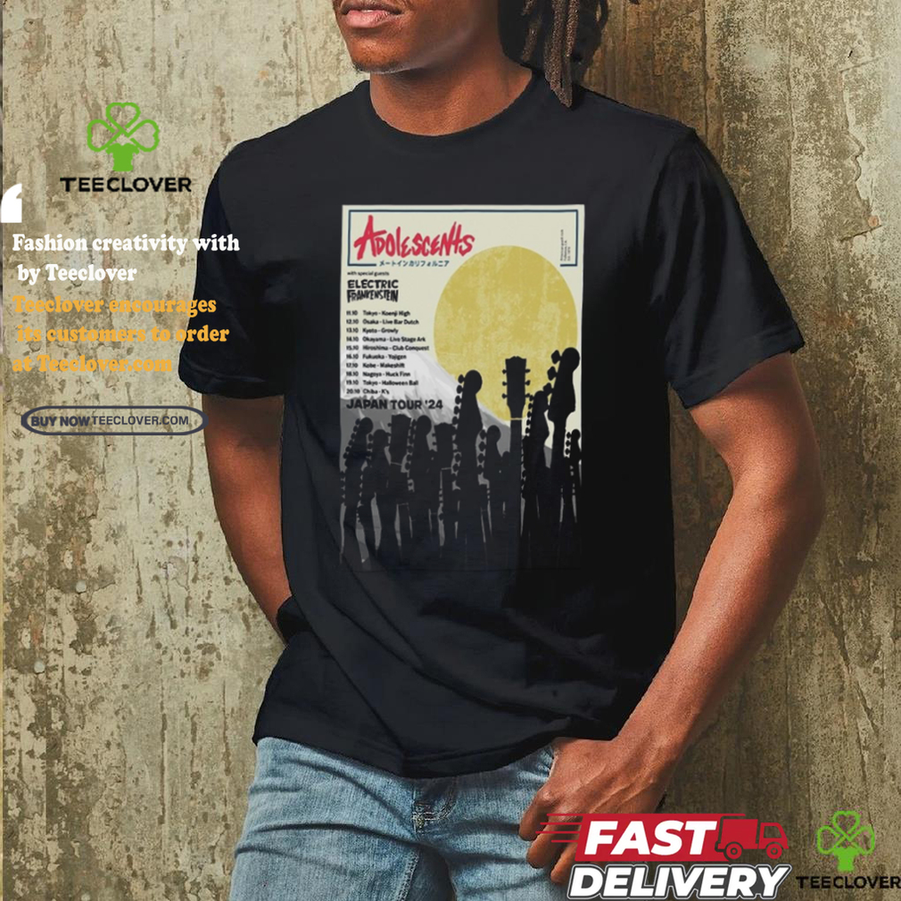 Official The Adolescents Japan Tour 2024 Poster Shirt Official The Adolescents Japan Tour 2024 Poster Shirt