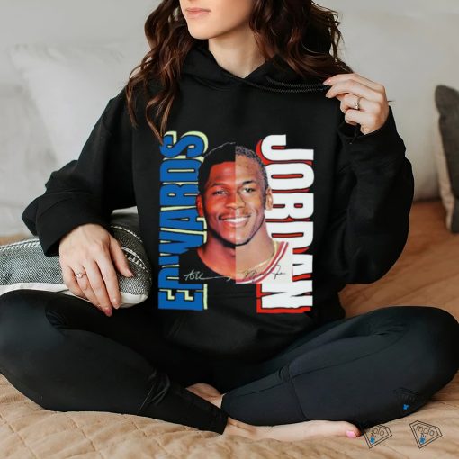 Official The Anthony Jordan Edwards Half Face Signature T shirt