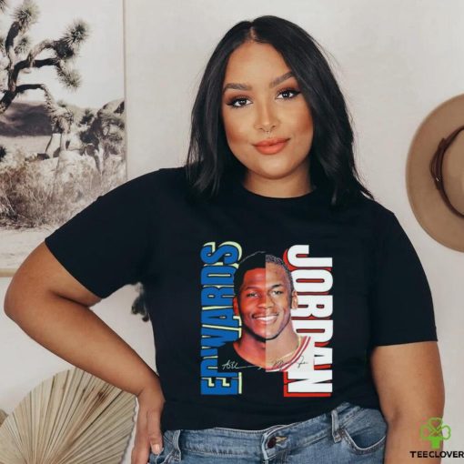 Official The Anthony Jordan Edwards Half Face Signature T shirt