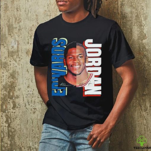 Official The Anthony Jordan Edwards Half Face Signature T shirt