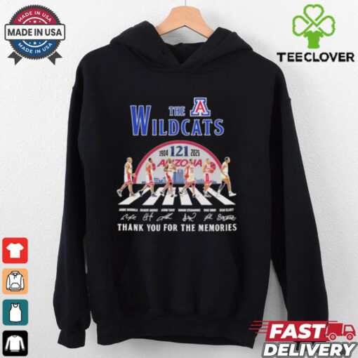 Official The Arizona Wildcats Basketball 121th 1904 2025 Players Thank You For The Memories Signatures Shirt