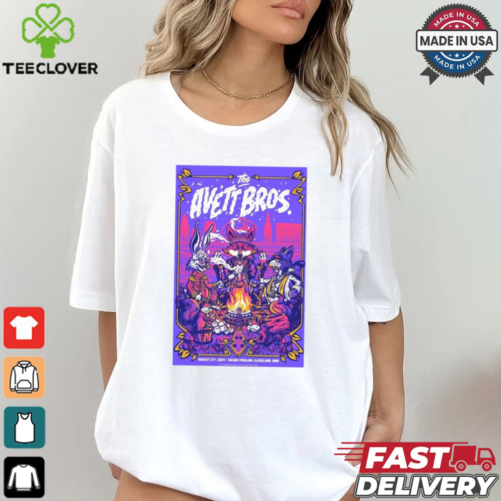 Official The Avett Brothers Jacobs Pavilion in Cleveland OH Aug 23 2024 Poster shirt Official The Avett Brothers Jacobs Pavilion in Cleveland OH Aug 23 2024 Poster shirt