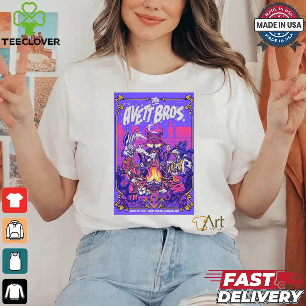 Official The Avett Brothers Jacobs Pavilion in Cleveland OH Aug 23 2024 Poster shirt Official The Avett Brothers Jacobs Pavilion in Cleveland OH Aug 23 2024 Poster shirt