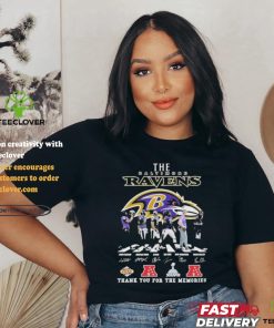 Official The Baltimore Ravens Thank You For The Memories T Shirt