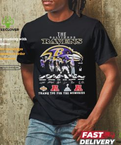 Official The Baltimore Ravens Thank You For The Memories T Shirt
