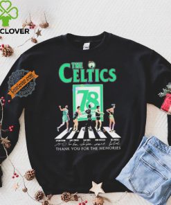 Official The Boston Celtics 78 Years Signatures Thank You For The Memories shirt