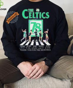 Official The Boston Celtics 78 Years Signatures Thank You For The Memories shirt