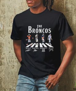 Official The Broncos Abbey Road Von Miller Terrell Davis Shannon Sharpe And John Elway Signatures Shirt 2 Official The Broncos Abbey Road Von Miller Terrell Davis Shannon Sharpe And John Elway Signatures Shirt
