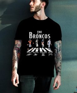 Official The Broncos Abbey Road Von Miller Terrell Davis Shannon Sharpe And John Elway Signatures Shirt 3 Official The Broncos Abbey Road Von Miller Terrell Davis Shannon Sharpe And John Elway Signatures Shirt