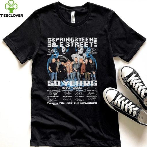 Official The Bruce Springsteen And E Street Band 50 Years 1972 2022 Thank You For The Memories Signatures Shirt