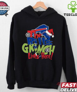 Official The Buffalo Bills Grinch Lives Here Christmas 2024 Shirt