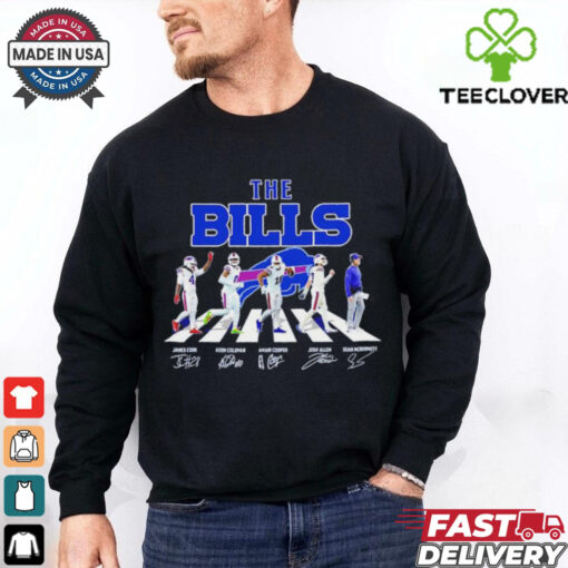 Official The Buffalo Bills Road Sean Mcdermott Josh Allen Amari Cooper Keon Coleman and James Cook Signatures shirt