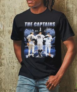 Official The Captains Derek Jeter Thurman Munson And Aaron Judge New York Yankees Signatures Shirt