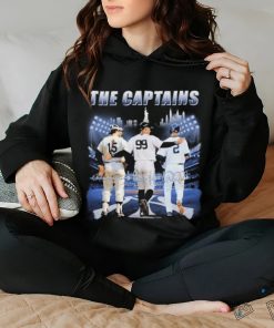 Official The Captains Derek Jeter Thurman Munson And Aaron Judge New York Yankees Signatures Shirt