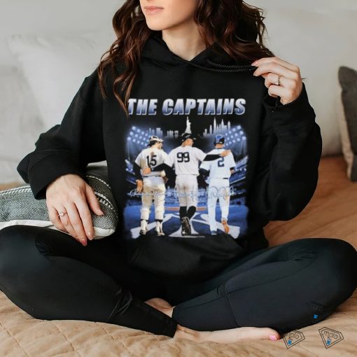 Official The Captains Derek Jeter Thurman Munson And Aaron Judge New York Yankees Signatures Shirt