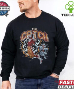 Official The Catch Dwight Clark San Francisco 49ers Vs Dallas Cowboy Painting Signature t shirt 1 Official The Catch Dwight Clark San Francisco 49ers Vs Dallas Cowboy Painting Signature t shirt