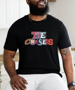 Official The Chasers Dept Black 4Th Quarter Flared Logo T Shirt