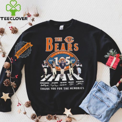 Official The Chicago Bears Abbey Road 1920 2025 Thank You For The Memories Signatures shirt