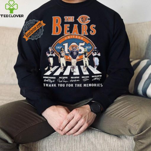Official The Chicago Bears Abbey Road 1920 2025 Thank You For The Memories Signatures shirt