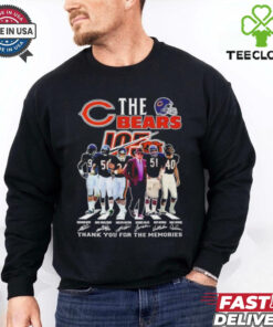 Official The Chicago Bears thank you for the memories signatures shirt