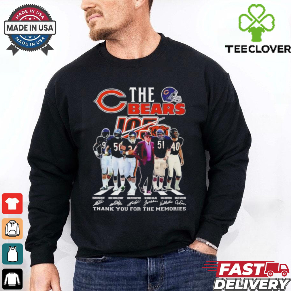 Official The Chicago Bears thank you for the memories signatures shirt Official The Chicago Bears thank you for the memories signatures shirt