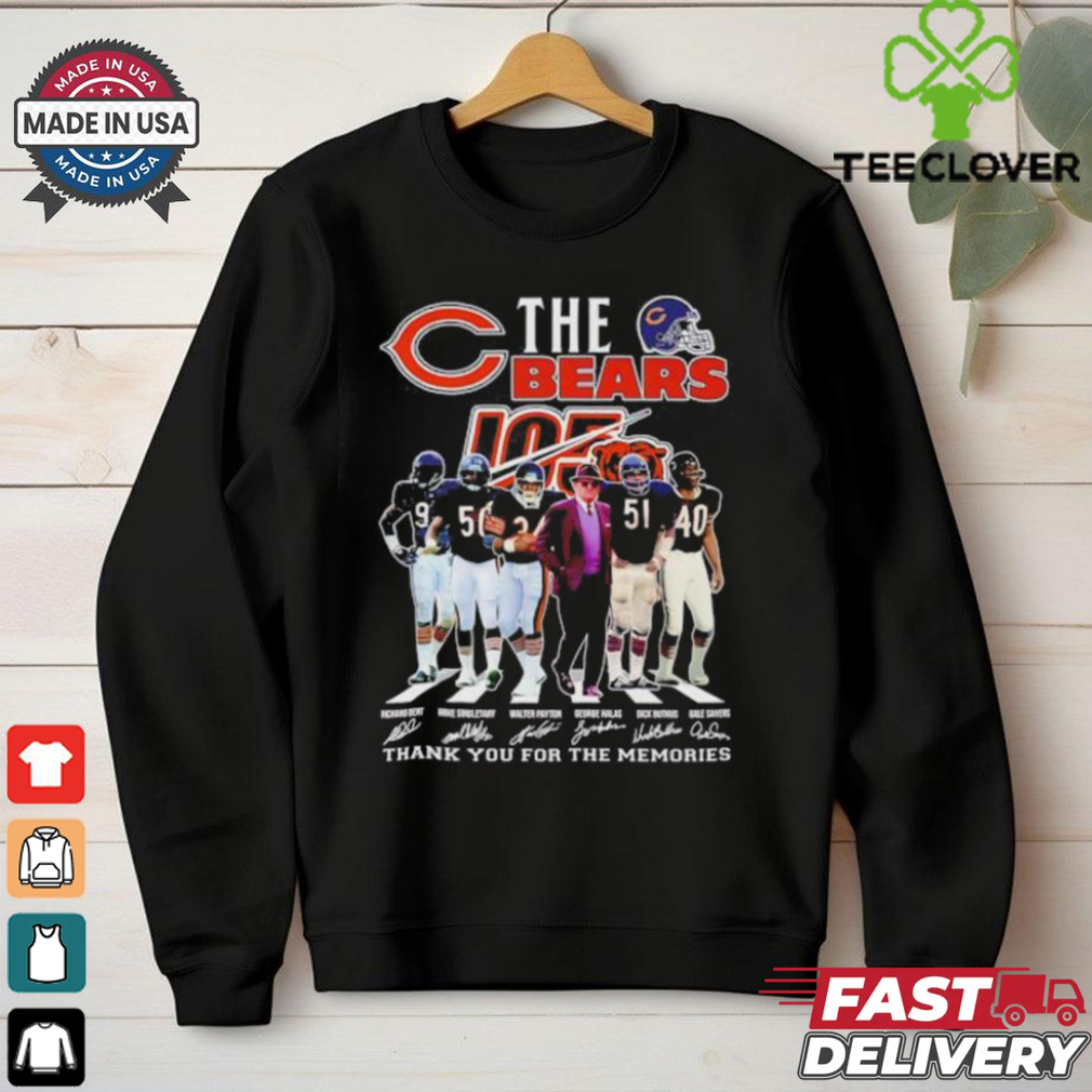 Official The Chicago Bears thank you for the memories signatures shirt Official The Chicago Bears thank you for the memories signatures shirt