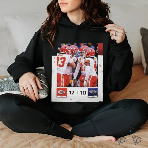 Official The Chiefs Kingdom Kansas City Chiefs Defeating The Baltimore Ravens 17 10 Classic T Shirt