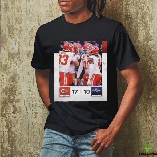 Official The Chiefs Kingdom Kansas City Chiefs Defeating The Baltimore Ravens 17 10 Classic T Shirt