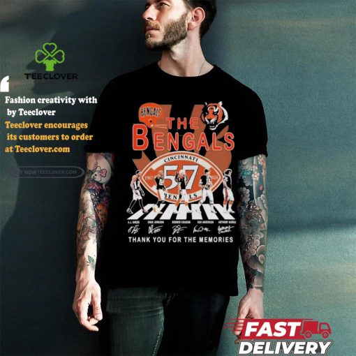 Official The Cincinnati Bengals 54 Years 1967 2024 Thank You For The Memories T Shirt
