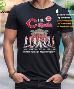 Official The Cincinnati Reds Abbey Road 155 Years 1869 2024 Thank You For The Memories Signatures Shirt