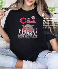 Official The Cincinnati Reds Abbey Road 155 Years 1869 2024 Thank You For The Memories Signatures Shirt