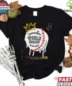Official The Commission World Series Watch Party New York Yankees Oct 25 26 2024 t shirt