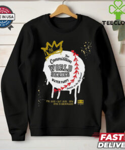 Official The Commission World Series Watch Party New York Yankees Oct 25 26 2024 t shirt