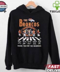 Official The Denver Broncos 1959 2025 Signature Thank You For The Memories Signatures T Shirts