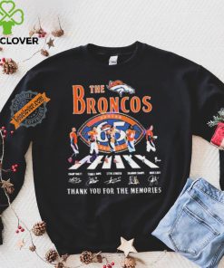 Official The Denver Broncos 65 Years 1959 2024 Signatures Thank You For The Memories shirt