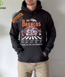Official The Denver Broncos 65 Years 1959 2024 Signatures Thank You For The Memories shirt