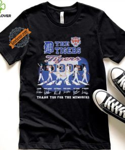 Official The Detroit Tigers Abbey Road Thank You For The Memories Signatures Shirt