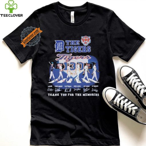 Official The Detroit Tigers Abbey Road Thank You For The Memories Signatures Shirt
