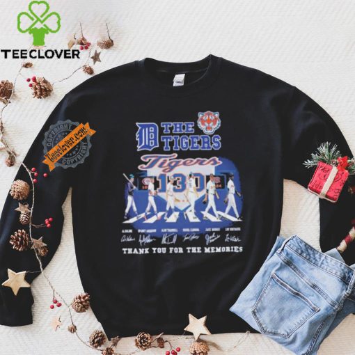 Official The Detroit Tigers Abbey Road Thank You For The Memories Signatures Shirt