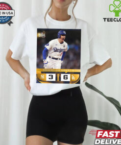 Official The Dodgers Win Game 1 Of The World Series 2024 New York Yankees 3 – 6 Los Angeles Dodgers Poster t shirt