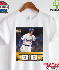 Official The Dodgers Win Game 1 Of The World Series 2024 New York Yankees 3 – 6 Los Angeles Dodgers Poster t shirt