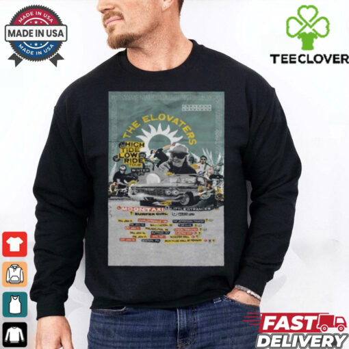 Official The Elovaters High Tide Low Ride Winter 2025 Tour Poster Shirt