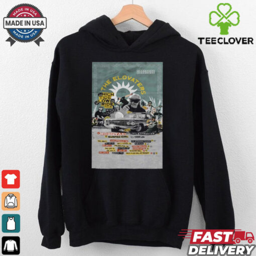 Official The Elovaters High Tide Low Ride Winter 2025 Tour Poster Shirt
