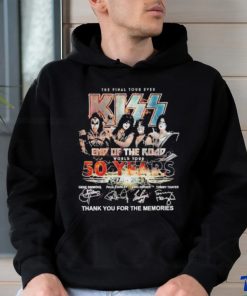 Official The Final Tour Ever Kiss End Of The Road World Tour 50 Years 1975 – 2023 Thank You For The Memories T shirt
